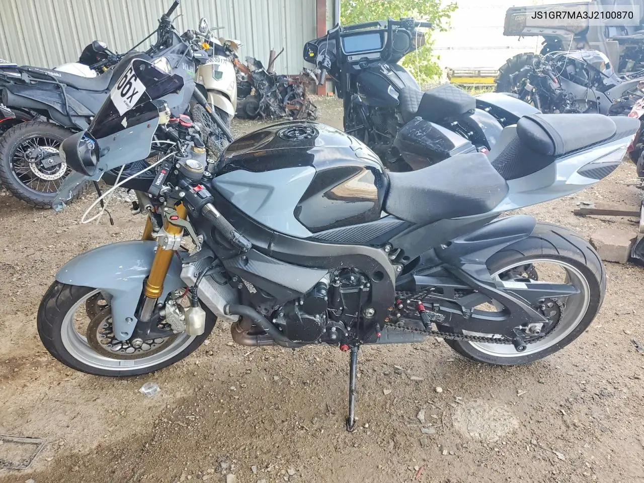 2018 Suzuki Gsx-R750 VIN: JS1GR7MA3J2100870 Lot: 61032866