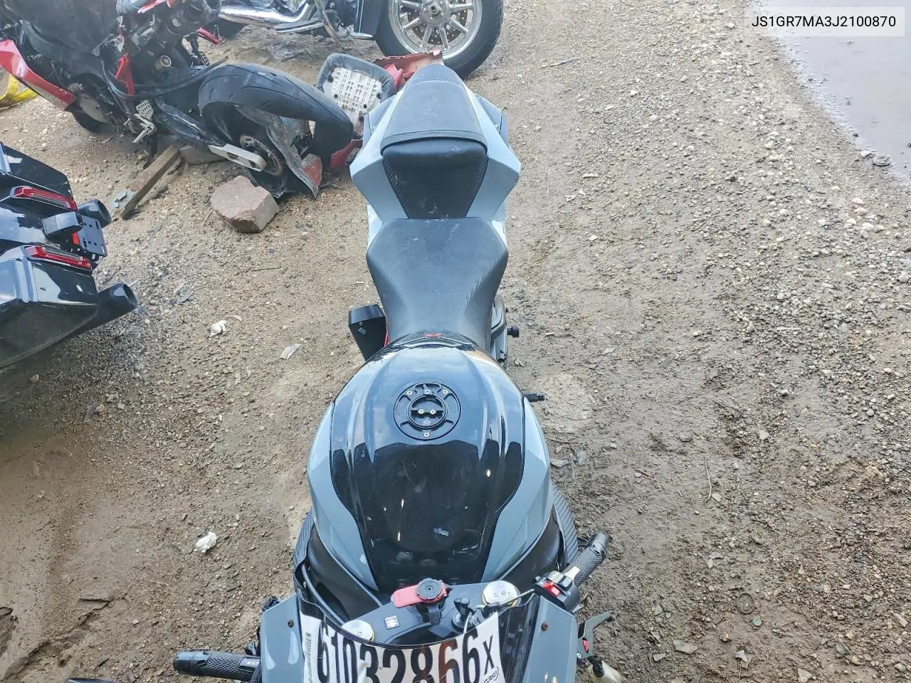 2018 Suzuki Gsx-R750 VIN: JS1GR7MA3J2100870 Lot: 61032866