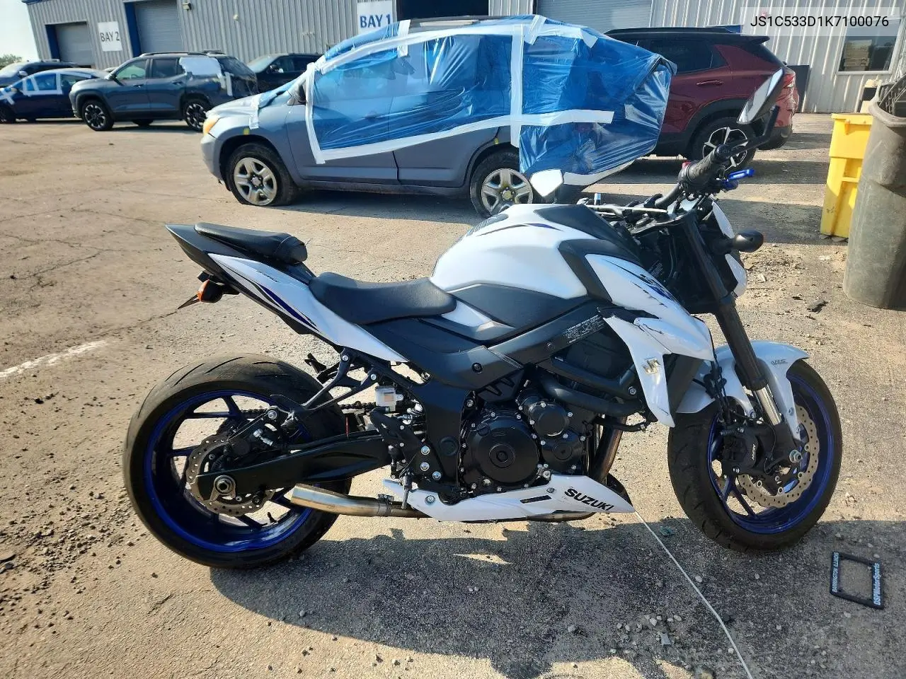2019 Suzuki Gsx-S750 M VIN: JS1C533D1K7100076 Lot: 60508576