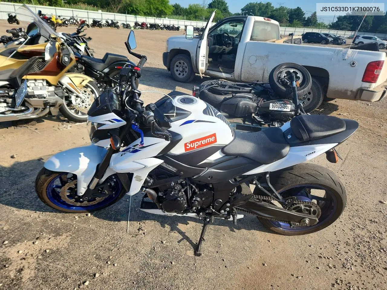 2019 Suzuki Gsx-S750 M VIN: JS1C533D1K7100076 Lot: 60508576