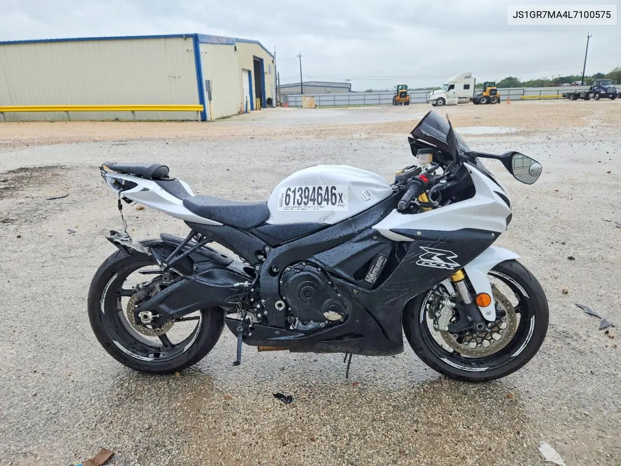 2020 Suzuki Gsx-R750 VIN: JS1GR7MA4L7100575 Lot: 61394646