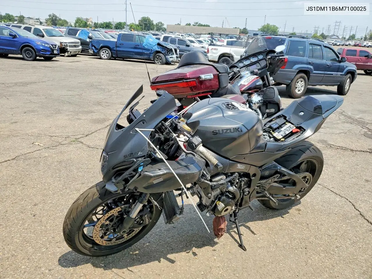 2021 Suzuki Gsx-R1000 VIN: JS1DM11B6M7100025 Lot: 85451305