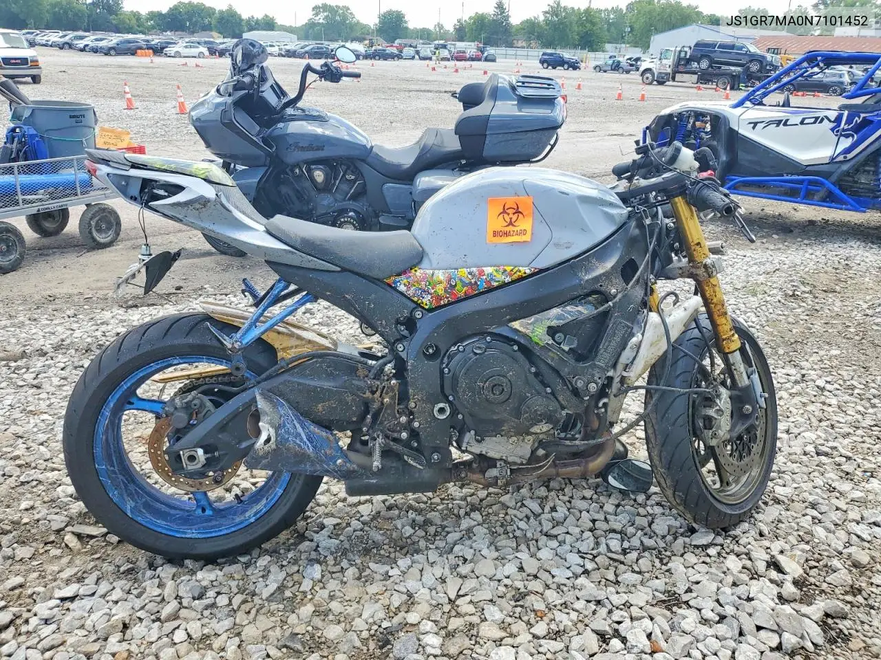 2022 Suzuki Gsx-R750 VIN: JS1GR7MA0N7101452 Lot: 58977456