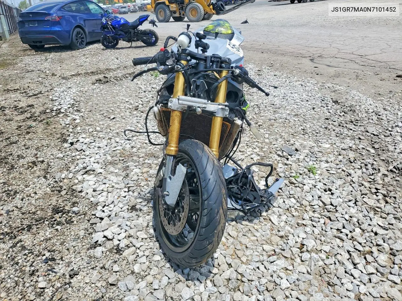 2022 Suzuki Gsx-R750 VIN: JS1GR7MA0N7101452 Lot: 58977456