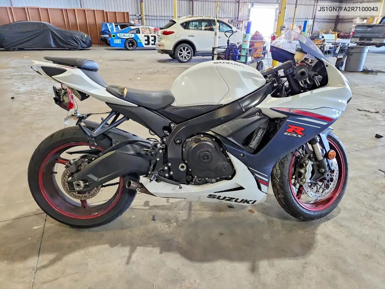 2024 Suzuki Gsx-R600 VIN: JS1GN7FA2R7100043 Lot: 55780276