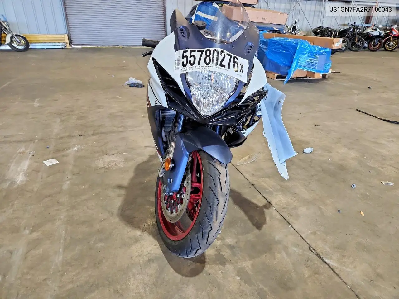 2024 Suzuki Gsx-R600 VIN: JS1GN7FA2R7100043 Lot: 55780276