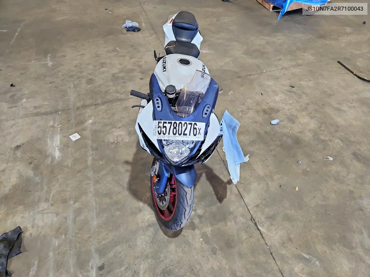 2024 Suzuki Gsx-R600 VIN: JS1GN7FA2R7100043 Lot: 55780276