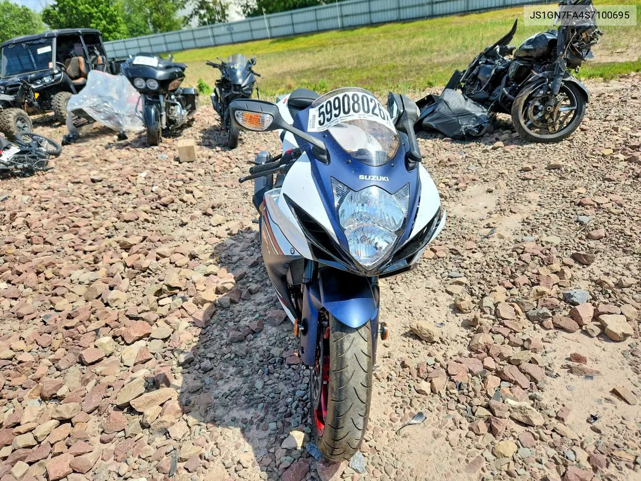 2025 Suzuki Gsx-R600 VIN: JS1GN7FA4S7100695 Lot: 59908026