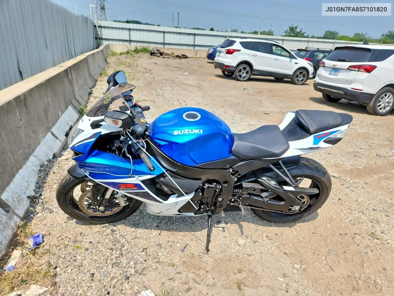 2025 Suzuki Gsx-R600 VIN: JS1GN7FA8S7101820 Lot: 61733656