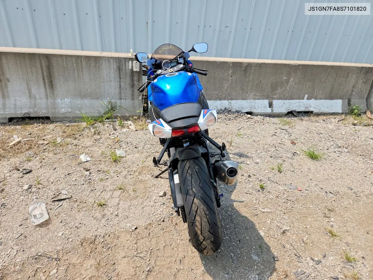 2025 Suzuki Gsx-R600 VIN: JS1GN7FA8S7101820 Lot: 61733656