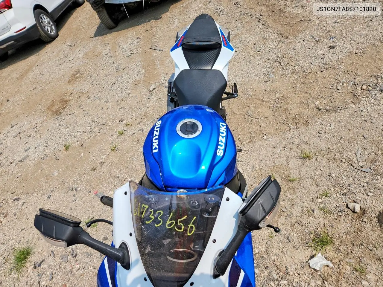 2025 Suzuki Gsx-R600 VIN: JS1GN7FA8S7101820 Lot: 61733656
