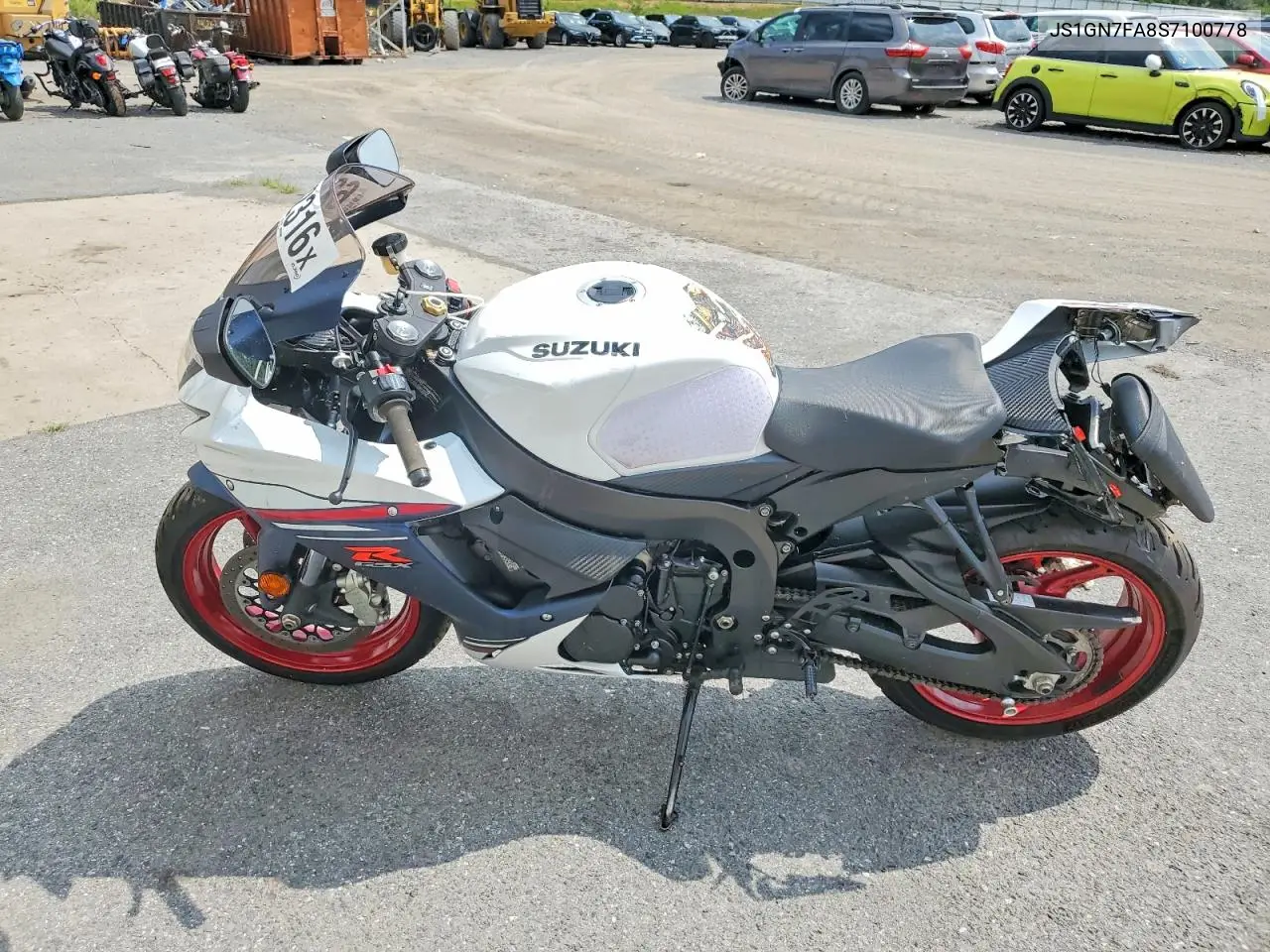 2025 Suzuki Gsx-R600 VIN: JS1GN7FA8S7100778 Lot: 62042316