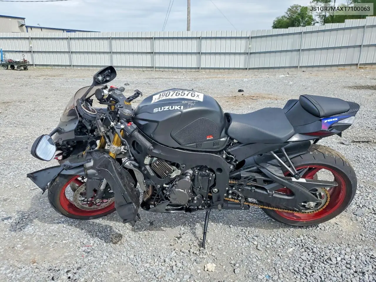 2026 Suzuki Gsx-R750 VIN: JS1GR7MAXT7100063 Lot: 49076576