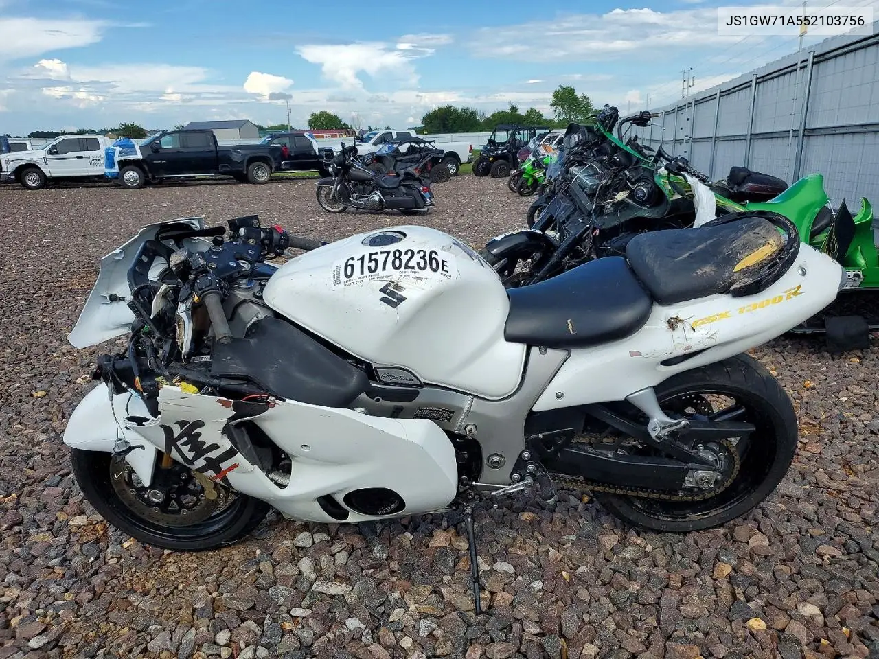 2005 Suzuki Gsx1300 Rk5 VIN: JS1GW71A552103756 Lot: 61578236