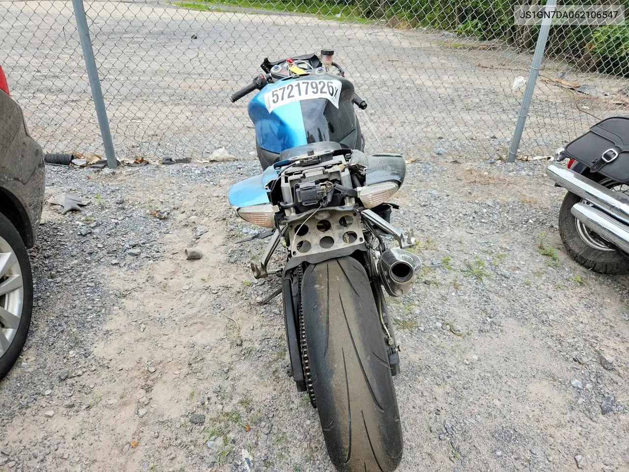 2006 Suzuki Gsx-R600 K6 VIN: JS1GN7DA062106547 Lot: 57217926
