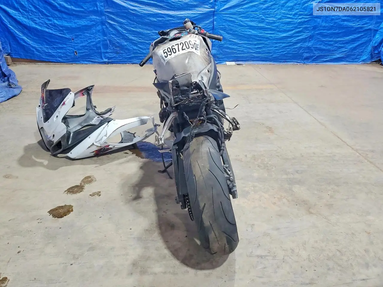 2006 Suzuki Gsx-R600 K6 VIN: JS1GN7DA062105821 Lot: 59672096
