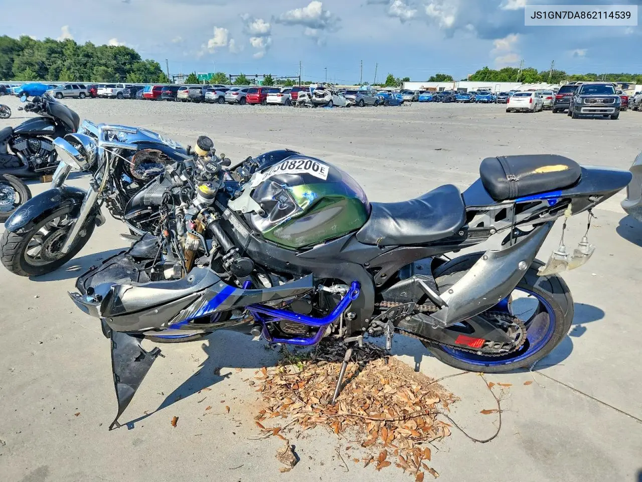 2006 Suzuki Gsx-R600 K6 VIN: JS1GN7DA862114539 Lot: 60308206