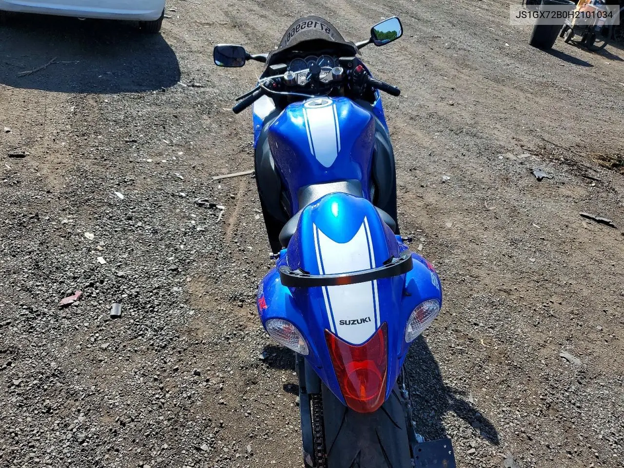 2017 Suzuki Gsx1300 Ra VIN: JS1GX72B0H2101034 Lot: 57195966