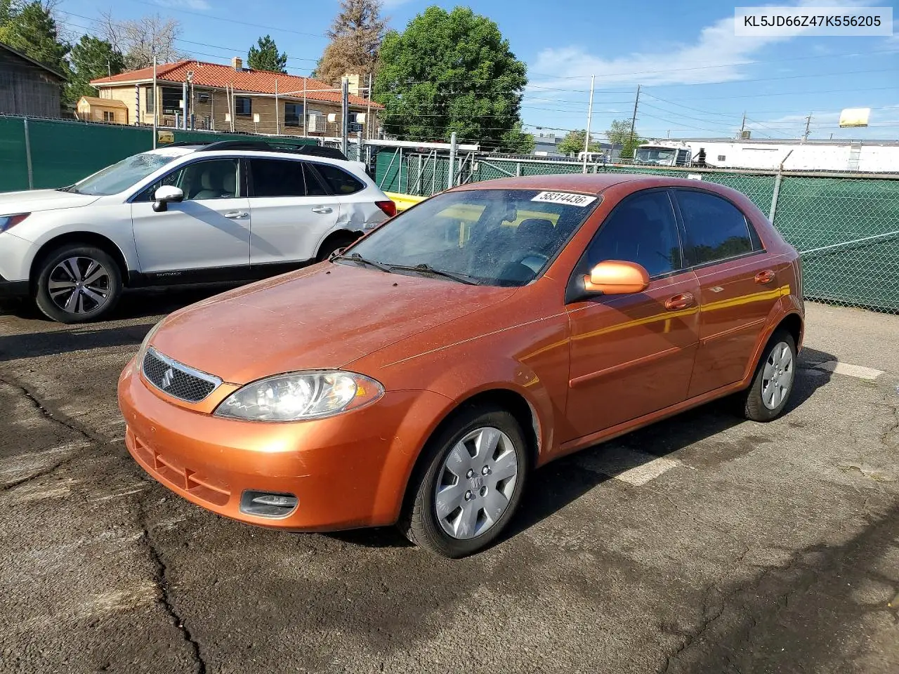 2007 Suzuki Reno Base VIN: KL5JD66Z47K556205 Lot: 58314436