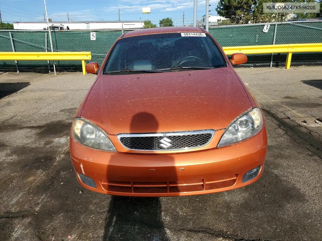 2007 Suzuki Reno Base VIN: KL5JD66Z47K556205 Lot: 58314436