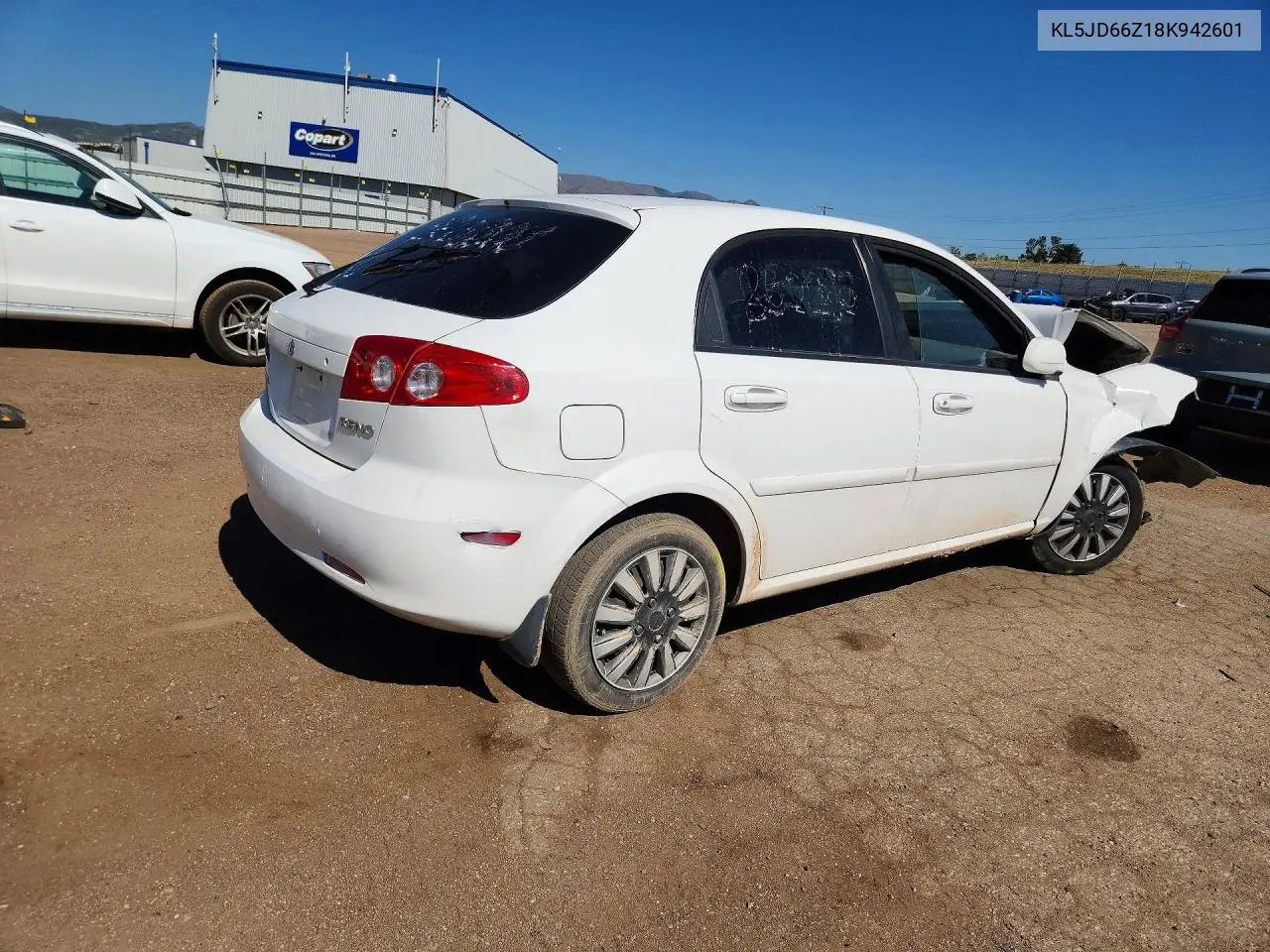 2008 Suzuki Reno Base VIN: KL5JD66Z18K942601 Lot: 57267666