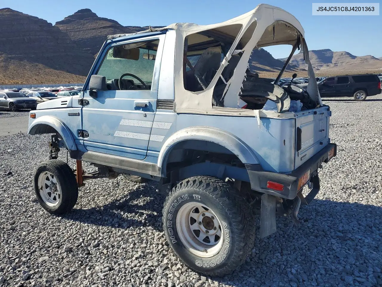 1988 Suzuki Samurai VIN: JS4JC51C8J4201363 Lot: 52602136