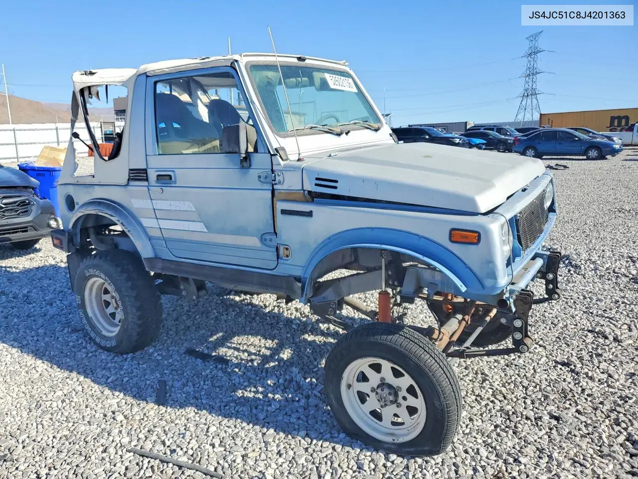 1988 Suzuki Samurai VIN: JS4JC51C8J4201363 Lot: 52602136