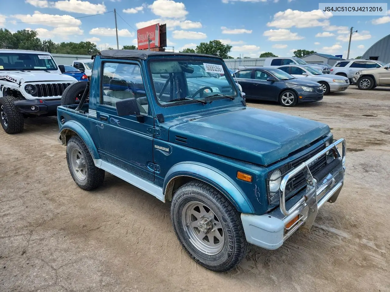 1988 Suzuki Samurai VIN: JS4JC51C9J4212016 Lot: 60885266