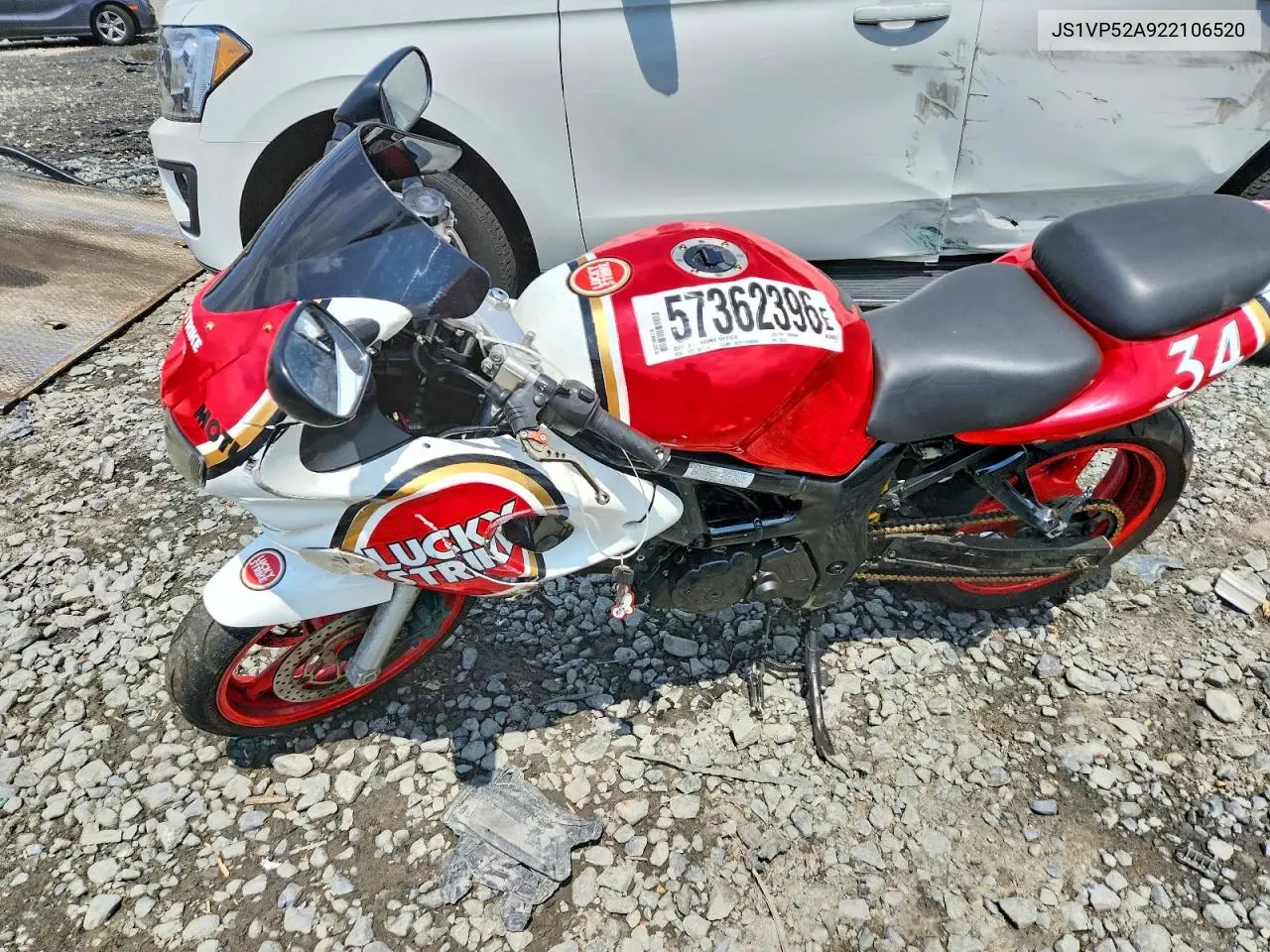 2002 Suzuki Sv650 S VIN: JS1VP52A922106520 Lot: 57362396
