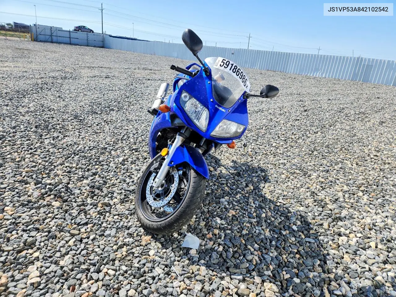 2004 Suzuki Sv650 VIN: JS1VP53A842102542 Lot: 59186986