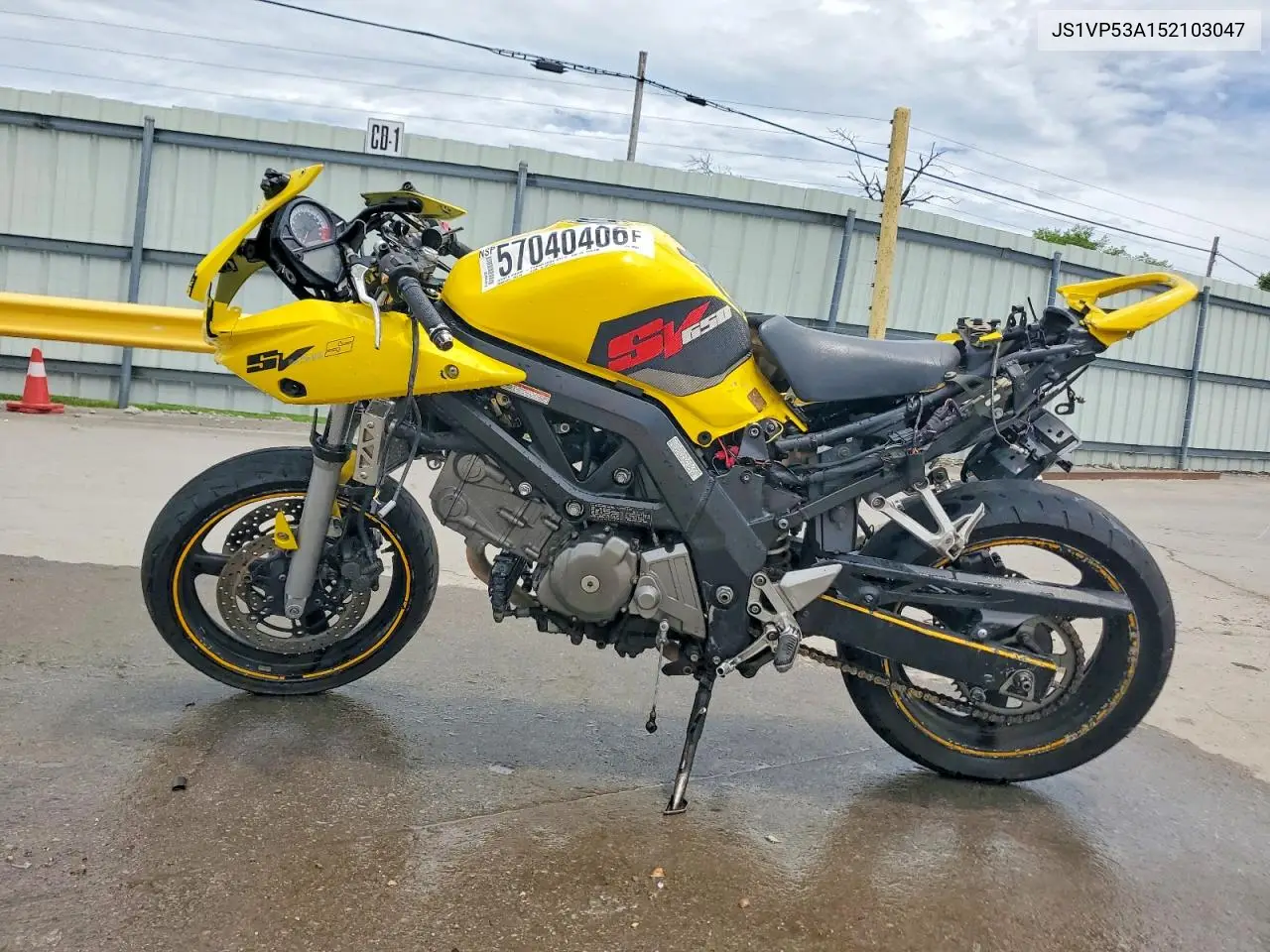 2005 Suzuki Sv650 VIN: JS1VP53A152103047 Lot: 57040406