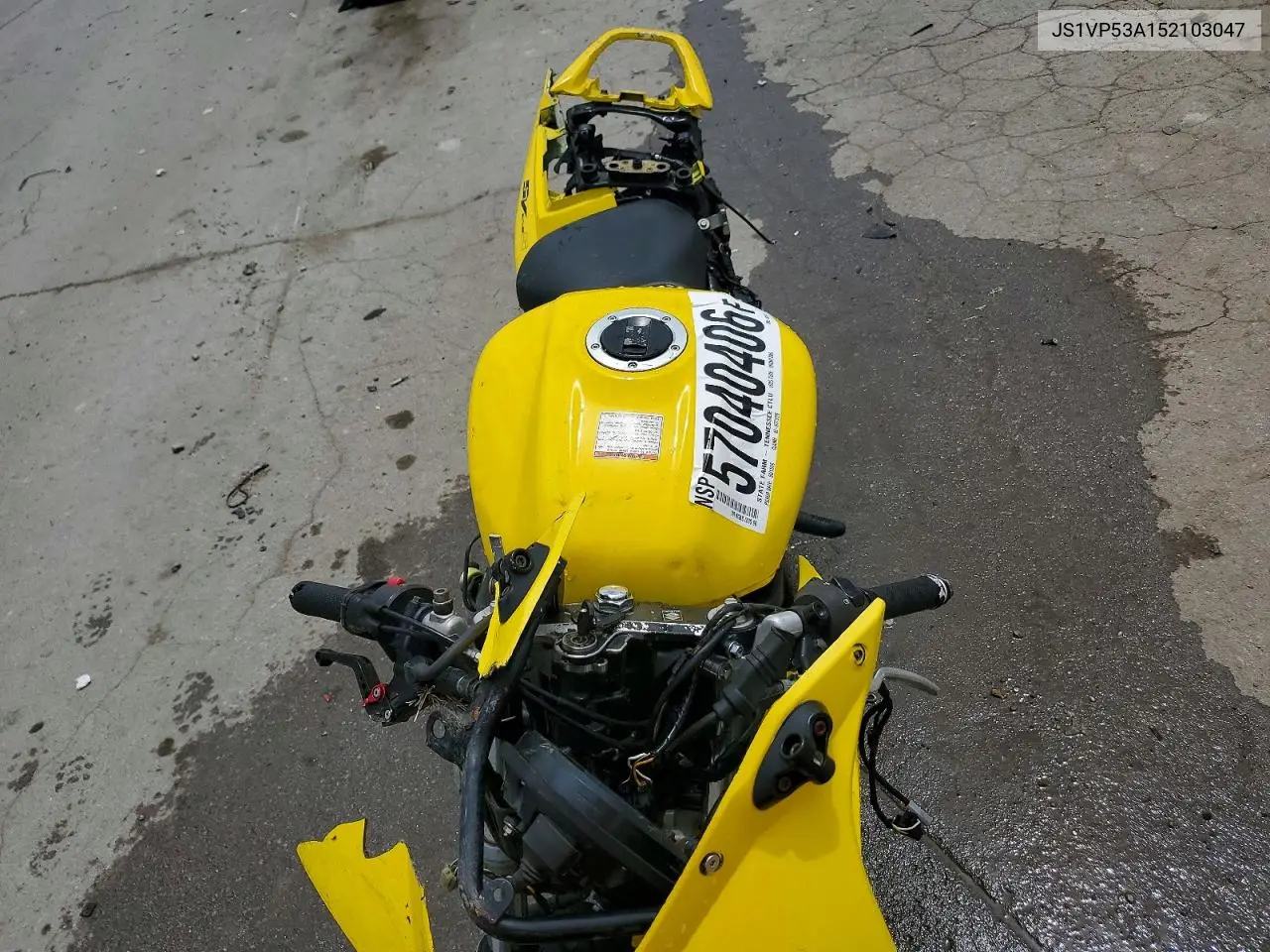 2005 Suzuki Sv650 VIN: JS1VP53A152103047 Lot: 57040406