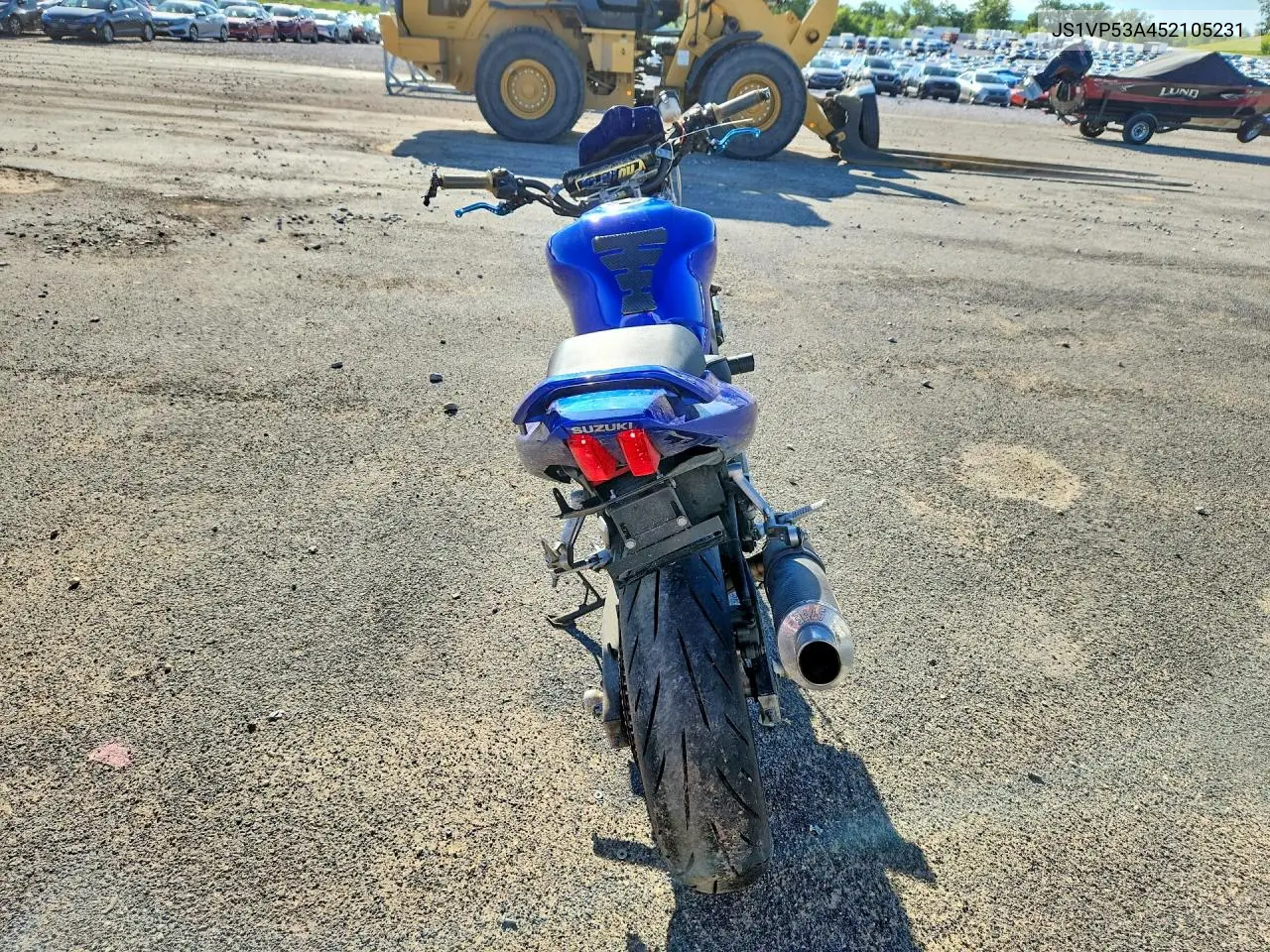 2005 Suzuki Sv650 VIN: JS1VP53A452105231 Lot: 57379186