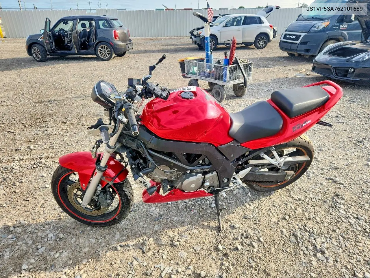 2006 Suzi Sv650 VIN: JS1VP53A762101689 Lot: 56893326