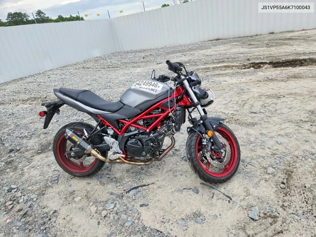 2019 Suzuki Sv650 VIN: JS1VP55A6K7100043 Lot: 54249946