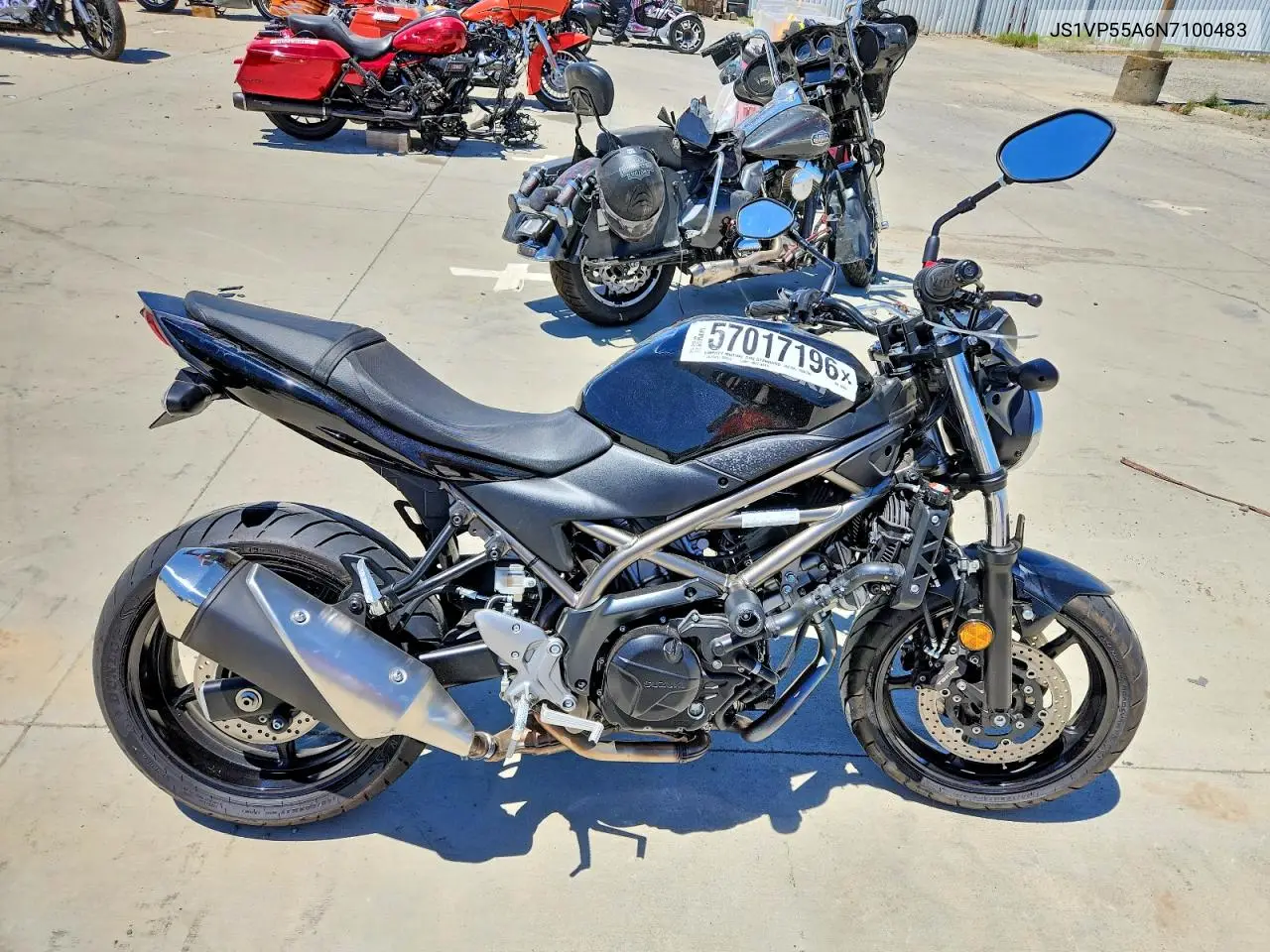 2022 Suzuki Sv650 VIN: JS1VP55A6N7100483 Lot: 57017196