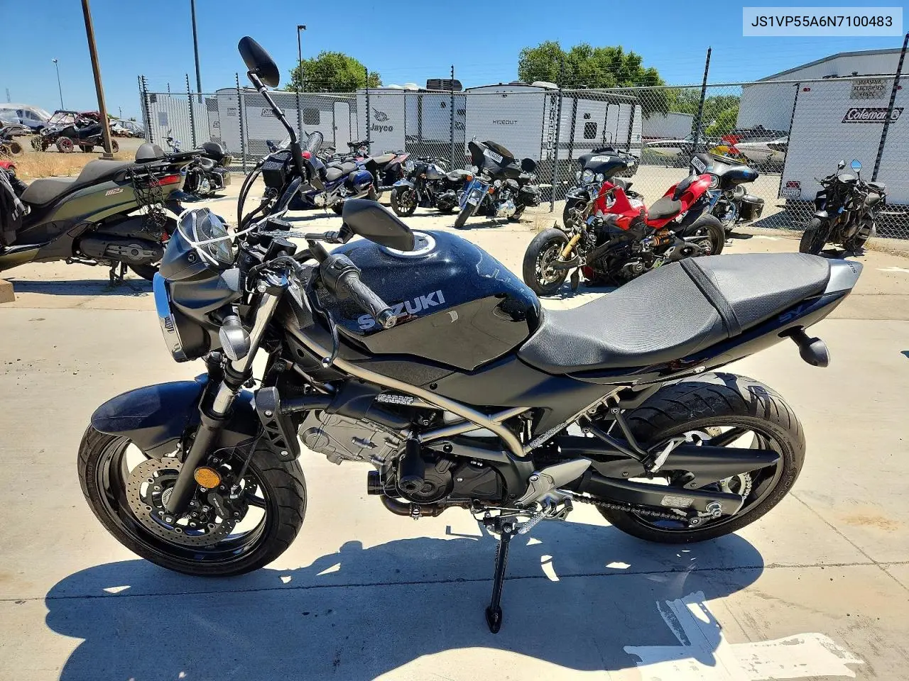 2022 Suzuki Sv650 VIN: JS1VP55A6N7100483 Lot: 57017196