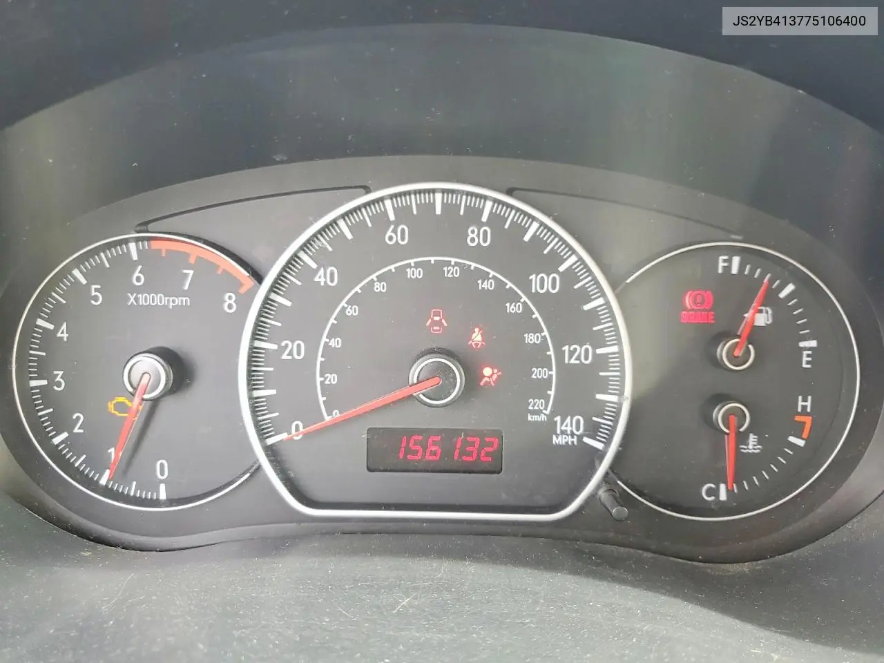 2007 Suzuki Sx4 VIN: JS2YB413775106400 Lot: 47773756