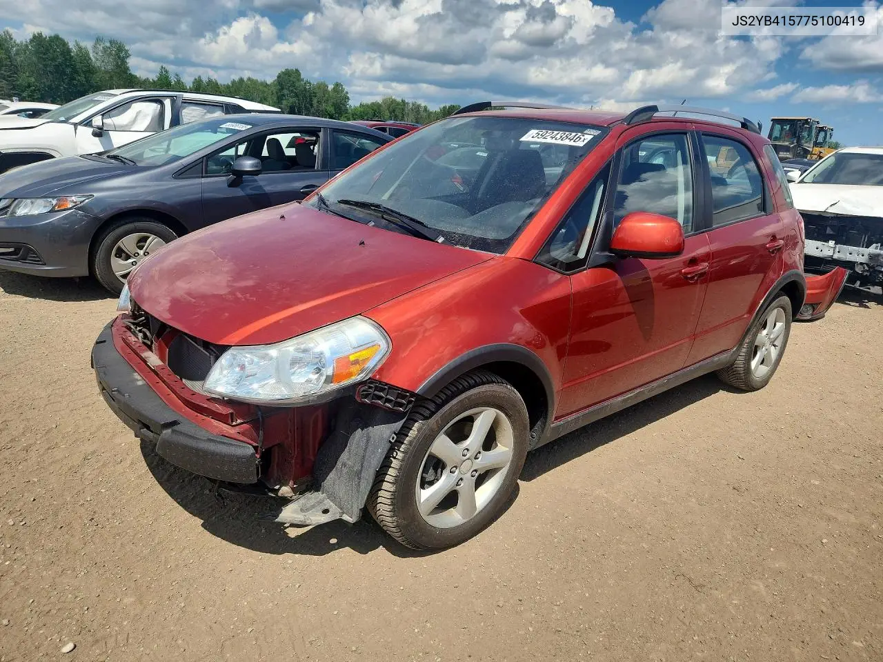 2007 Suzuki Sx4 Sport VIN: JS2YB415775100419 Lot: 59243846