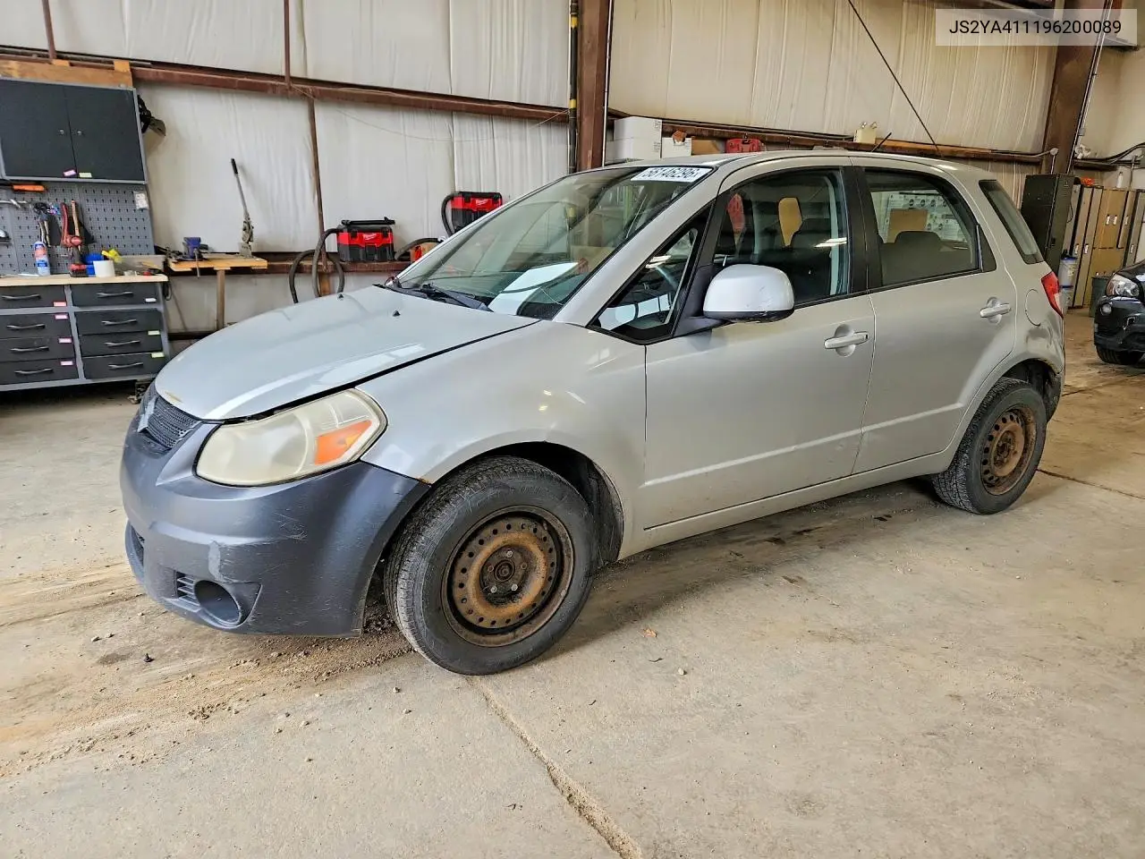 2009 Suzuki Sx4 VIN: JS2YA411196200089 Lot: 56146296