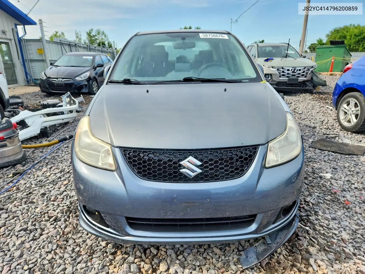 2009 Suzuki Sx4 Sport VIN: JS2YC414796200859 Lot: 58756676