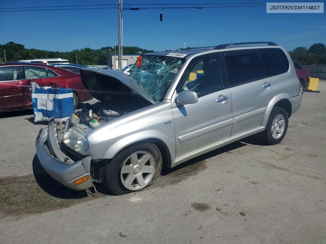 2003 Suzuki Xl7 Plus VIN: JS3TX92V334114837 Lot: 57518026