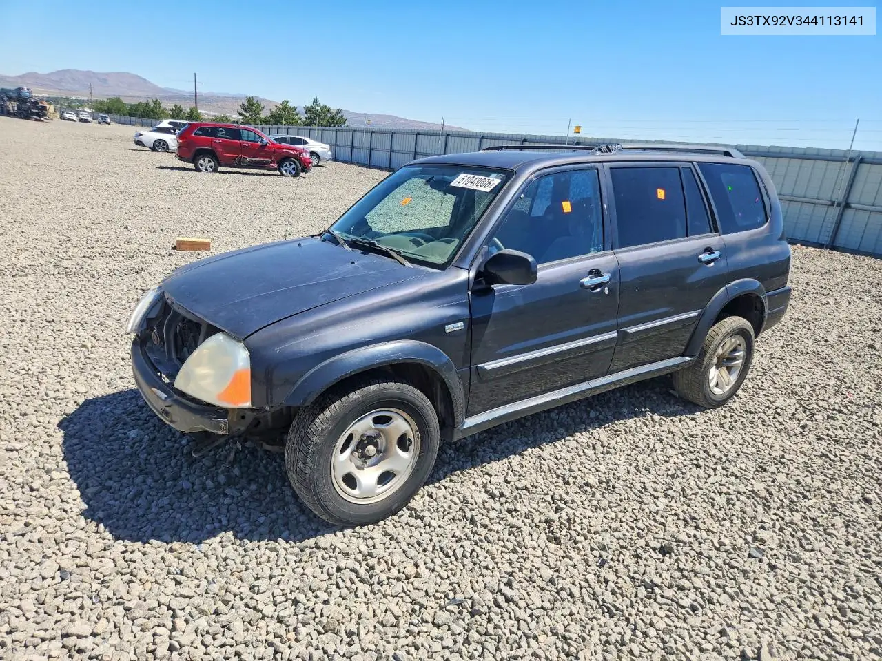 2004 Suzuki Xl7 Ex VIN: JS3TX92V344113141 Lot: 61043006