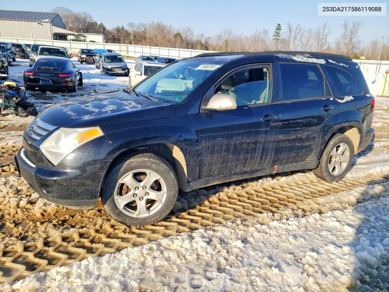 2008 Suzuki Xl7 VIN: 2S3DA217586119088 Lot: 75960395