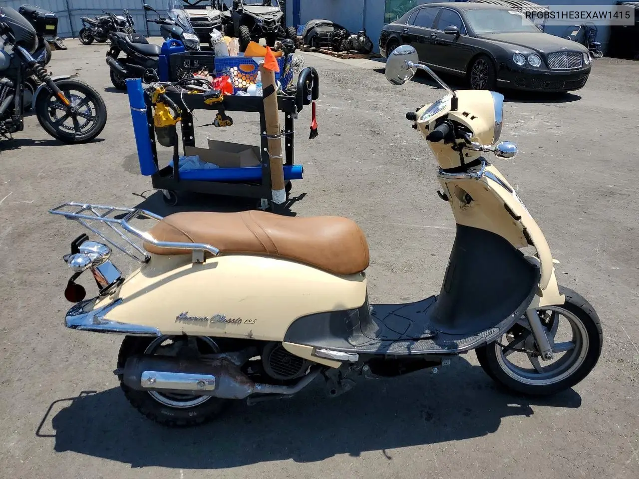 2014 Sym Fiddle Ii 125 VIN: RFGBS1HE3EXAW1415 Lot: 55070466