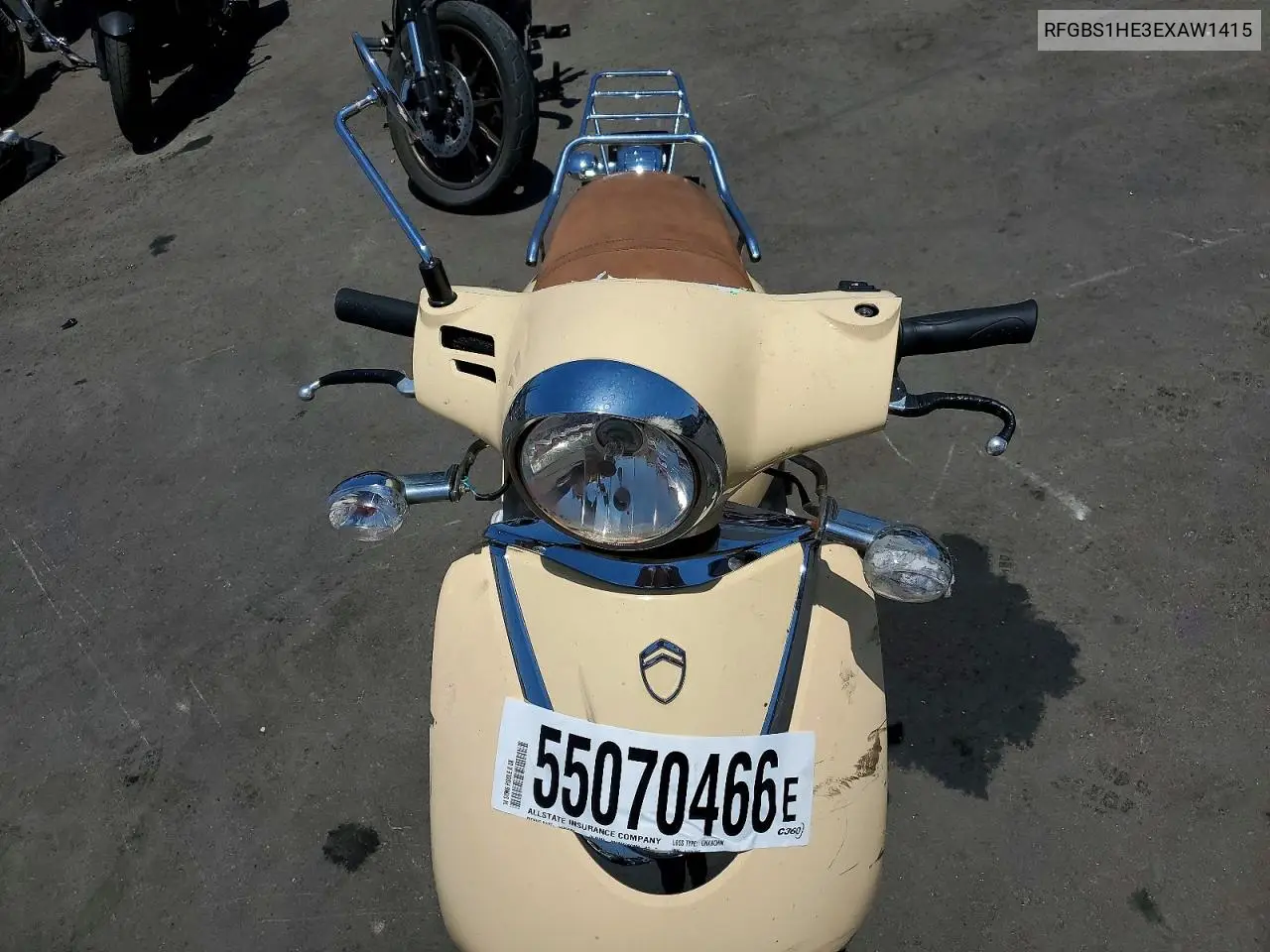 2014 Sym Fiddle Ii 125 VIN: RFGBS1HE3EXAW1415 Lot: 55070466
