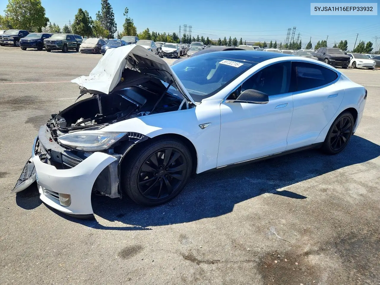 2014 Tesla Model S VIN: 5YJSA1H16EFP33932 Lot: 59732216