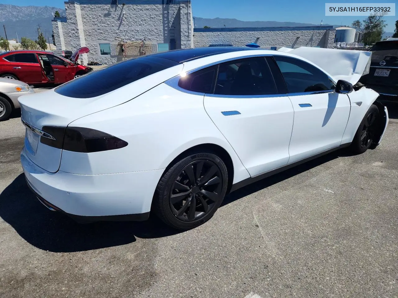 2014 Tesla Model S VIN: 5YJSA1H16EFP33932 Lot: 59732216