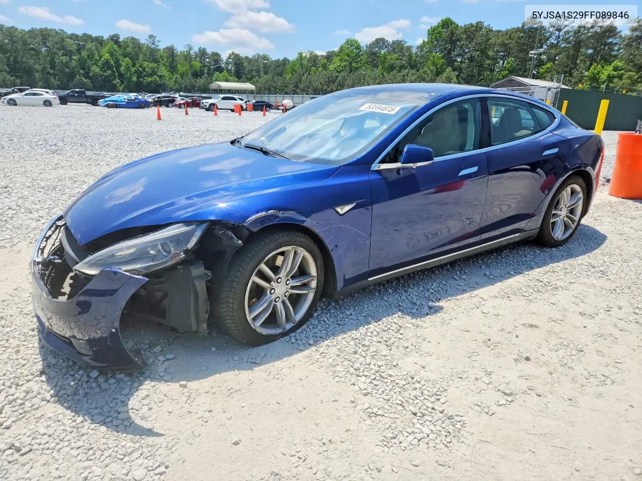 2015 Tesla Model S P85D VIN: 5YJSA1S29FF089846 Lot: 53594876