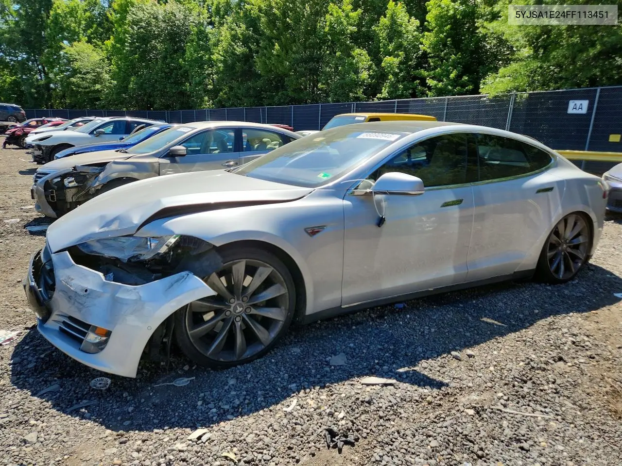 2015 Tesla Model S VIN: 5YJSA1E24FF113451 Lot: 56090946